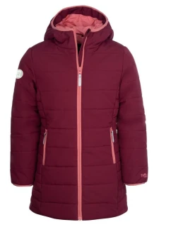 Dívčí zateplená bunda s kapucí Dívčí kabát zimní modrý model 21940817 - Trollkids