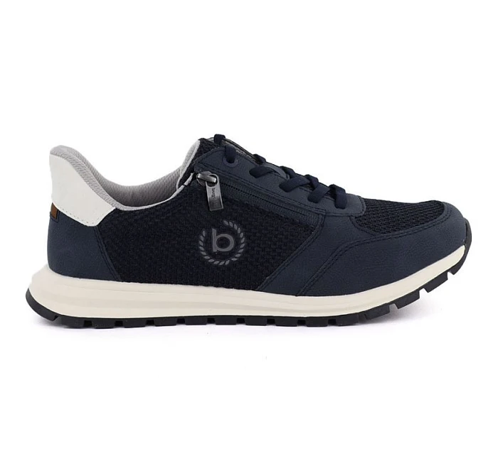 Pánské lehké tenisky na zip tmavě modré Bugatti 325-ATL02-2500-4100 Pánské lehké tenisky na zip tmavě modré Bugatti 325-ATL02-2500-4100