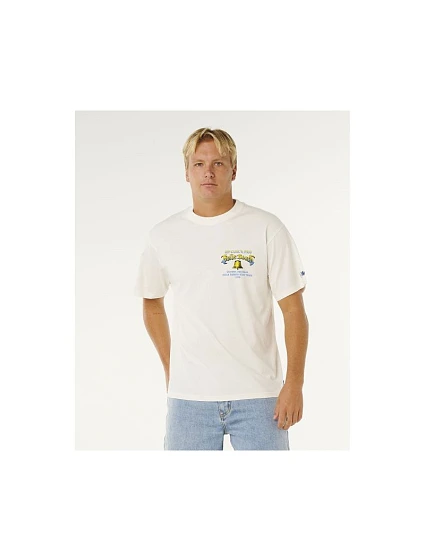 Pánské tričko RIP CURL Bells Pro 26 Bell Logo Tee, bílé