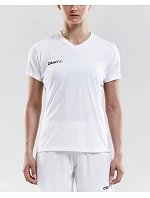 Craft Teamwear Squad Go Jersey Solid W Dámské sportovní tričko s výstřihem do V 82.5566 white Craft Teamwear Squad Go Jersey Solid W Dámské sportovní tričko s výstřihem do V 82.5566 white