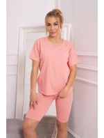 Komplet top+legginsy morelowa