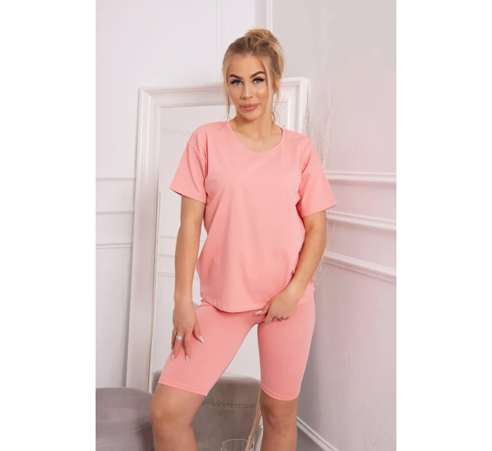 Komplet top+legginsy morelowa