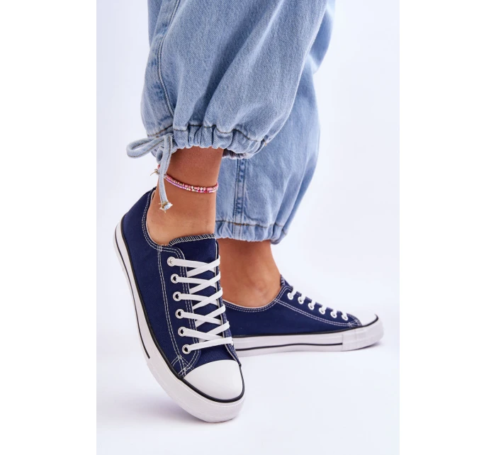 Klasické nízké dámské tenisky námořnická modrá Vegas Klasické nízké dámské tenisky námořnická modrá Vegas