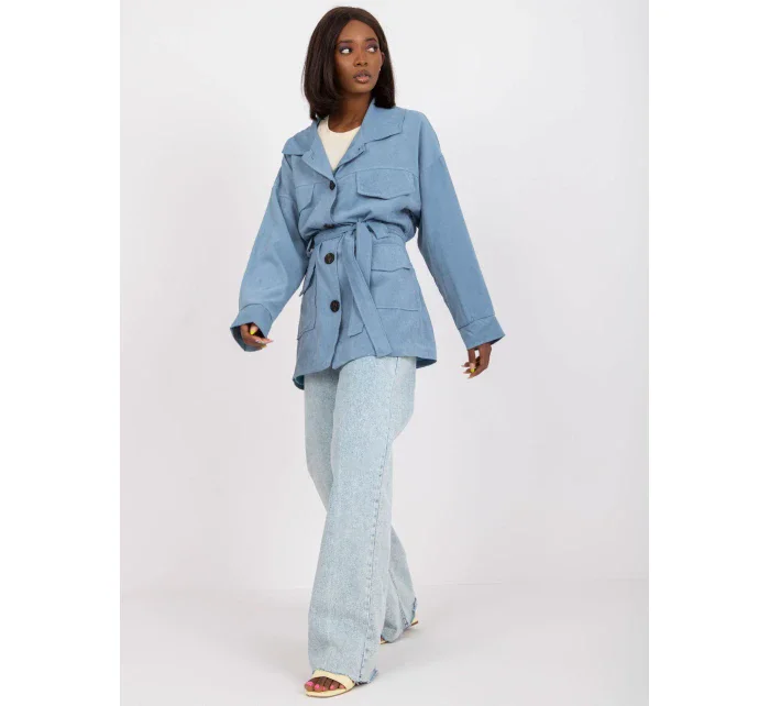 Dámský kabát EM EN 5422.22P tmavě modrý