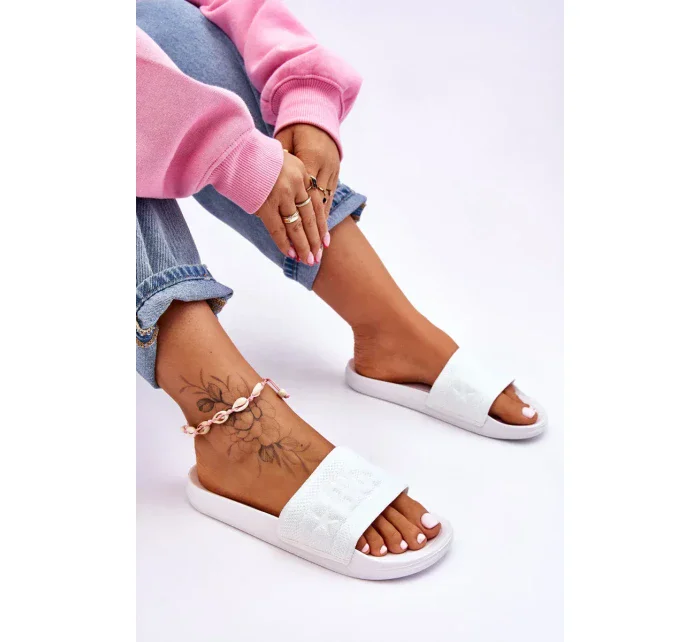 Dámské módní pantofle Big Star LL274A159 Bílé