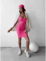 Dámské šaty model 18593248 neonově růžové - Ola Voga Dámské šaty model 18593248 neonově růžové - Ola Voga