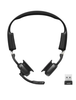 Shokz OpenMeet mic-ANC USB-C bezdrátová sluchátka s kostmi + adaptér USB-A černá
