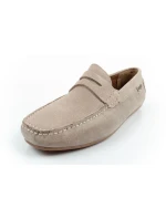 Wrangler pánské polobotky mokasíny Maifield Suede z přírodní kůže béžové barvy