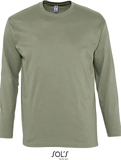 SOL'S Monarch Tričko s dlouhým rukávem 25.1420 khaki