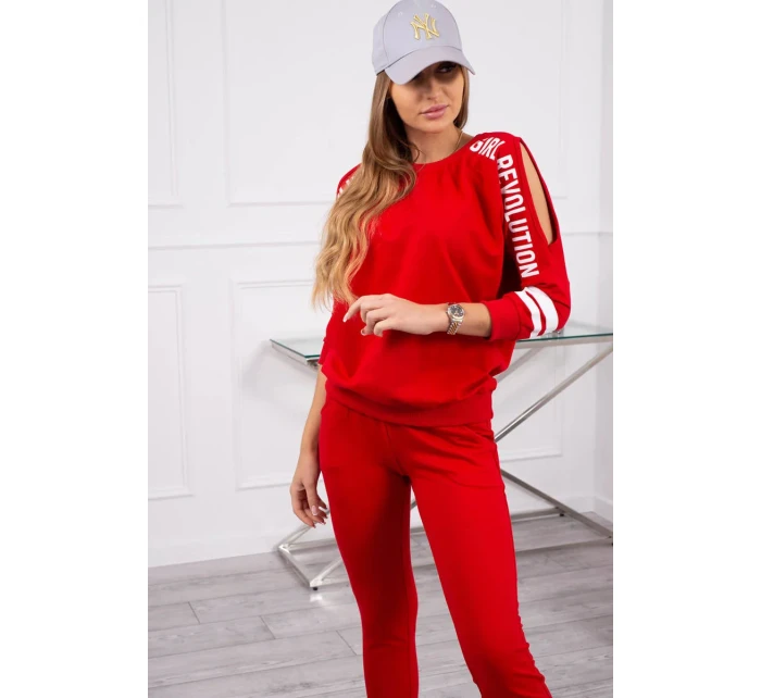 Dívka Revolution set červená