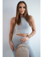 Sada mikiny, topu a legín 3 v 1 šedý