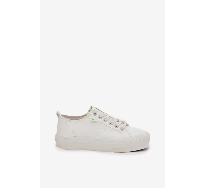 Dámské Tenisky Na Platformě Z Eko Kůže Big Star RR274A295 Bílé Dámské Tenisky Na Platformě Z Eko Kůže Big Star RR274A295 Bílé