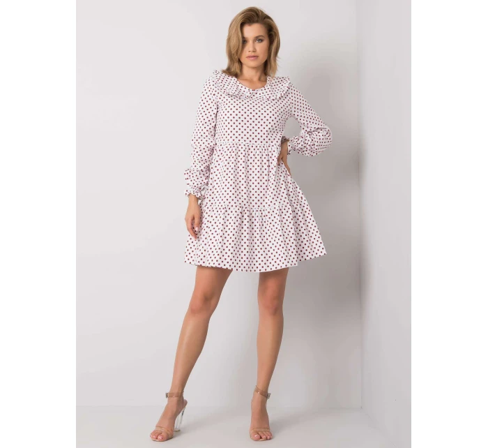 Šaty 123 SK 187576.41P bílá a červená