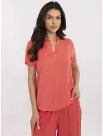 Halenka D73761M11173A korálová Halenka D73761M11173A korálová