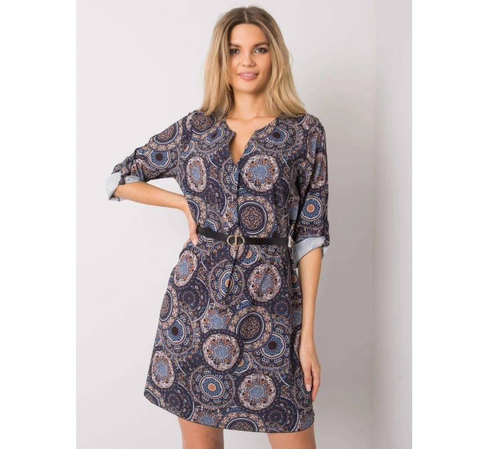 Šaty DHJ SK 12336B.74P tmavě modrá