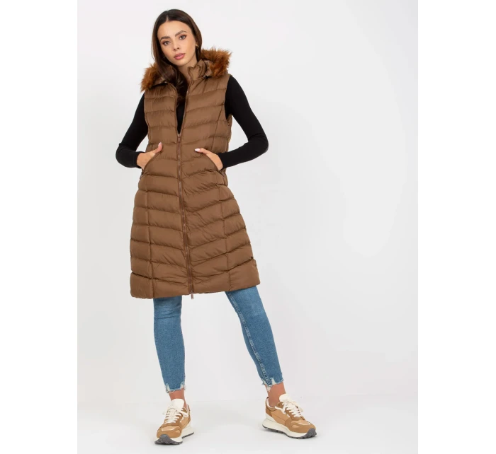 Dámská vesta RV KZ 008.00P hnědá