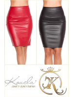 Sexy leather look pencil skirt