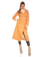 Trendy Koucla Long Coat with Belt