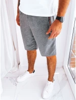 Pánské tmavě šedé teplákové šortky FashionStreet SX2251