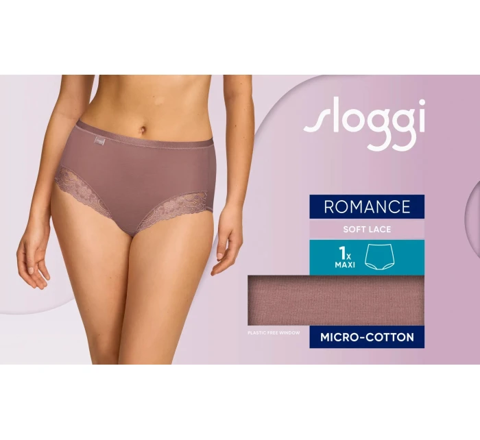 Dámské kalhotky Romance Maxi - CACAO - hnědé 1141 - SLOGGI