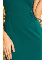 Elegantní zelené dámské šaty model 7276760