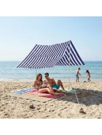 Stan se sluneční stříškou a tyčemi 3X1,7M MODRÝ Stan se sluneční stříškou a tyčemi 3X1,7M MODRÝ