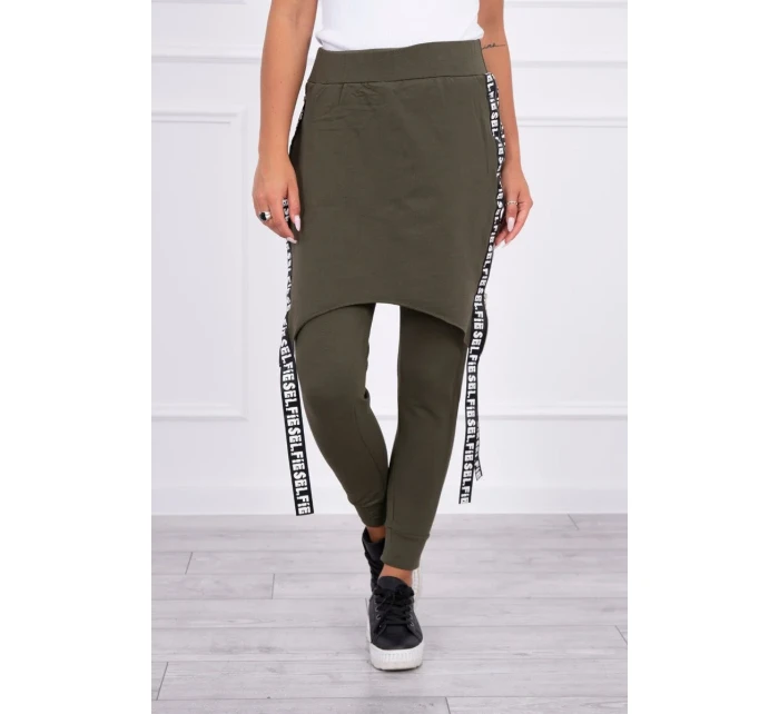 s nápisem khaki model 18743250 - K-Fashion