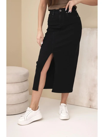 Dámské džíny Skinny s vysokým pasem a páskem model 21951880 béžové - K-Fashion