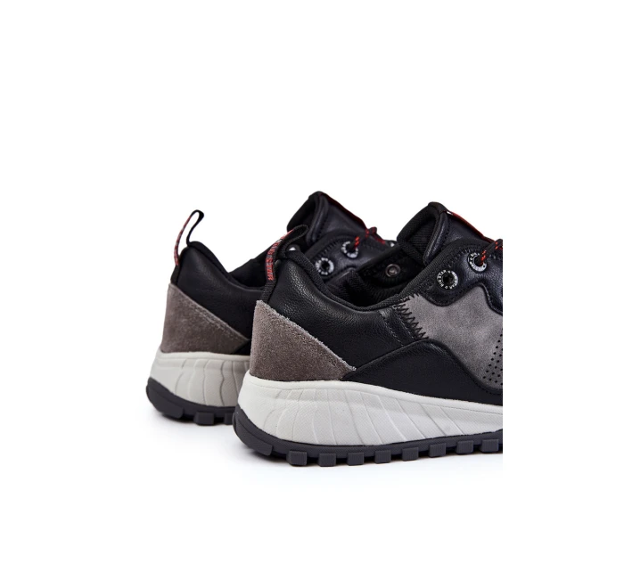 Pánská klasická sportovní obuv Memory Foam Big Star KK174271 šedá Pánská klasická sportovní obuv Memory Foam Big Star KK174271 šedá