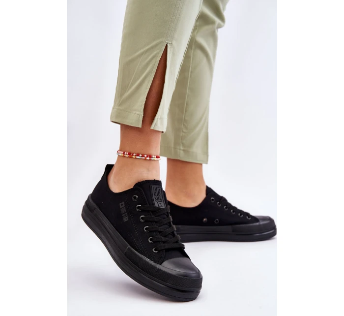 Nízké šněrovací tenisky Big Star LL274967 Černé Nízké šněrovací tenisky Big Star LL274967 Černé