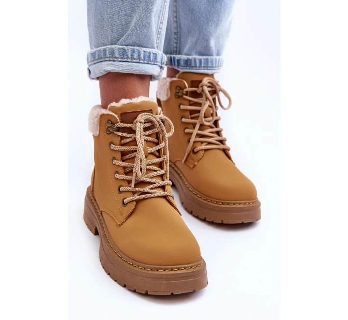 Dámské kožené trapery Hnědé Jette Dámské kožené trapery Hnědé Jette