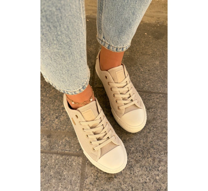 Dámské Textilní Tenisky Big Star RR274767 Béžové Dámské Textilní Tenisky Big Star RR274767 Béžové