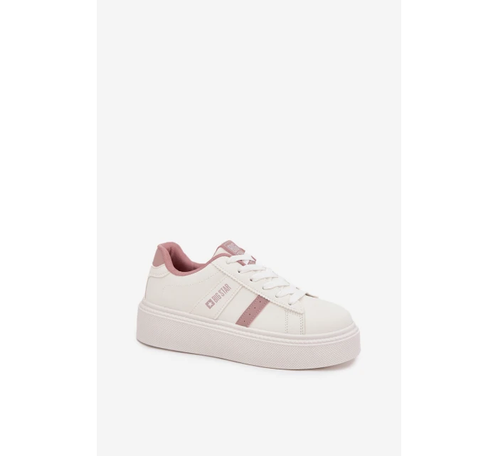 Dámské Sneakersy Na Platformě Big Star SS274346 Bílé Dámské Sneakersy Na Platformě Big Star SS274346 Bílé