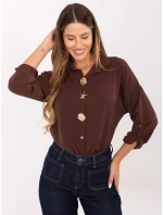 MI košile KS 4192.34 tmavě hnědá MI košile KS 4192.34 tmavě hnědá