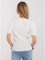 Sweter PM SW B model 21821423 ecru - FPrice Sweter PM SW B model 21821423 ecru - FPrice