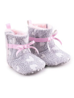 Yoclub Dívčí boty na suchý zip OBO-0186G-6500 Grey