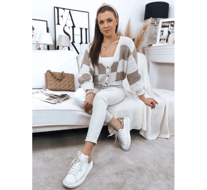 CASIE dámský kávový svetr FashionStreet MY1919