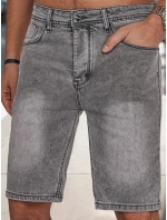 Pánské džínové šortky šedé FashionStreet SX2491 Pánské džínové šortky šedé FashionStreet SX2491