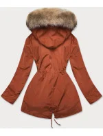 DAMSKA KURTKA ZIMOWA NA MISIU BEŻ model 21242896 - MHM