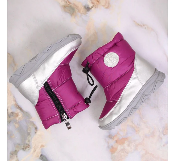 Jr zateplené sněhule fuchsiová model 17651407 - Kornecki