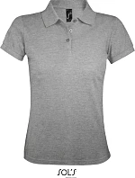 SOL'S Prime Women Dámské piqué polo z těžké bavlny 25.0573 grey melange
