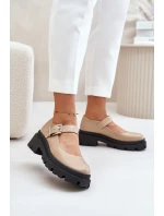 Dámské Polobotky S Přezkou Béžové model 21671120 - Boto