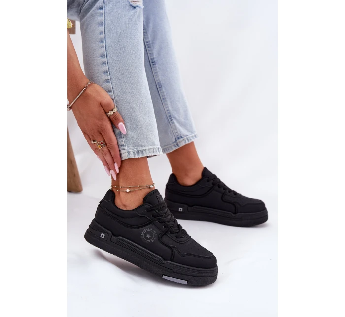 Nízké Dámské Tenisky Big Star model 21694475 HIPOLY SYSTEM Černé - Big Star Shoes Nízké Dámské Tenisky Big Star model 21694475 HIPOLY SYSTEM Černé - Big Star Shoes