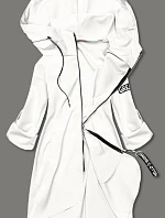 Tenká asymetrická dámská sukně krémová (B8117-26)