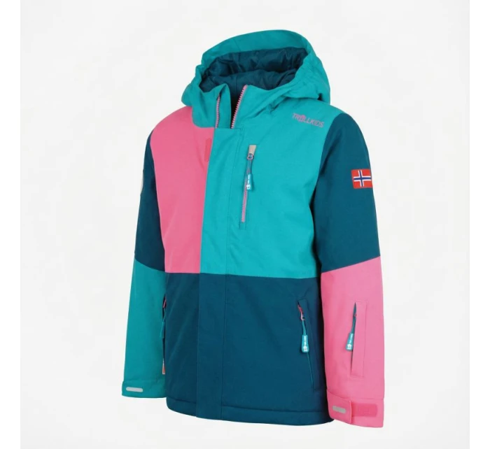 Trollkids Dětská zimní bunda s kapucí Kids Hallingdal Jacket outdoor multicolour (226-123)