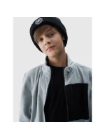 Chlapecký běžný fleece se stojáčkem - šedý 4F Junior Chlapecký běžný fleece se stojáčkem - šedý 4F Junior