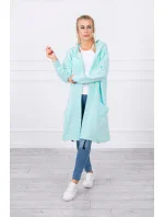 Mátová bunda s kapucí nadměrné velikosti