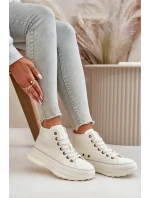 Dámské Tenisky Na Platformě Eko Kůže Big Star OO274064 Bílé Dámské Tenisky Na Platformě Eko Kůže Big Star OO274064 Bílé