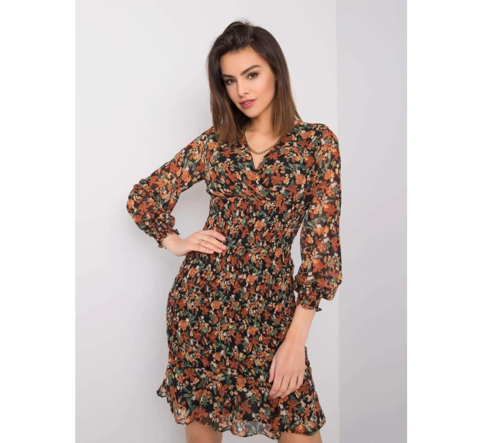 Šaty 328 SK 50024.52 černá a béžová