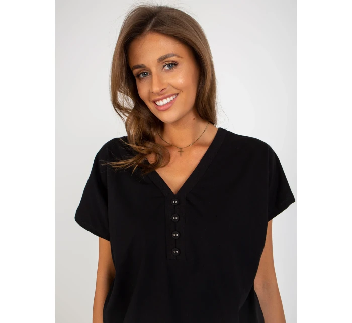 Bluzka RV BZ model 18547056 czarny - FPrice Bluzka RV BZ model 18547056 czarny - FPrice